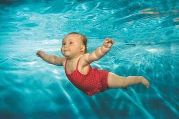 child swim